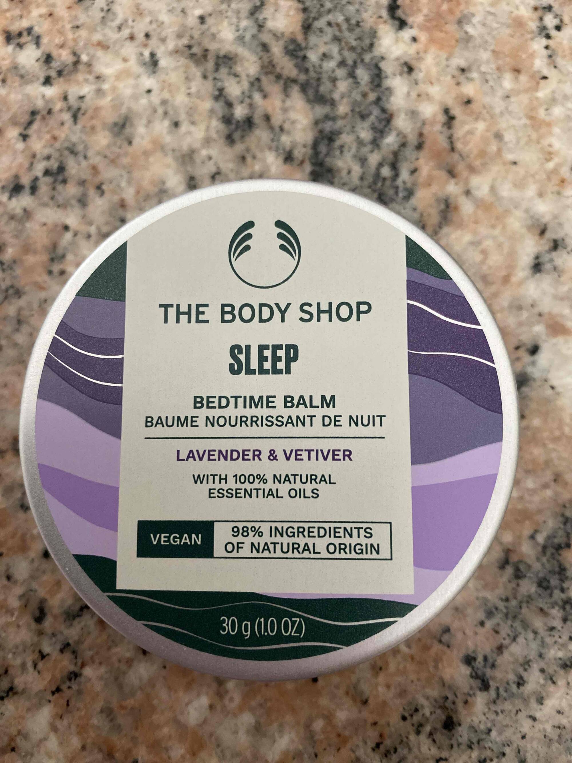 THE BODY SHOP - Sleep lavender & vetiver - Baume nourrissant de nuit