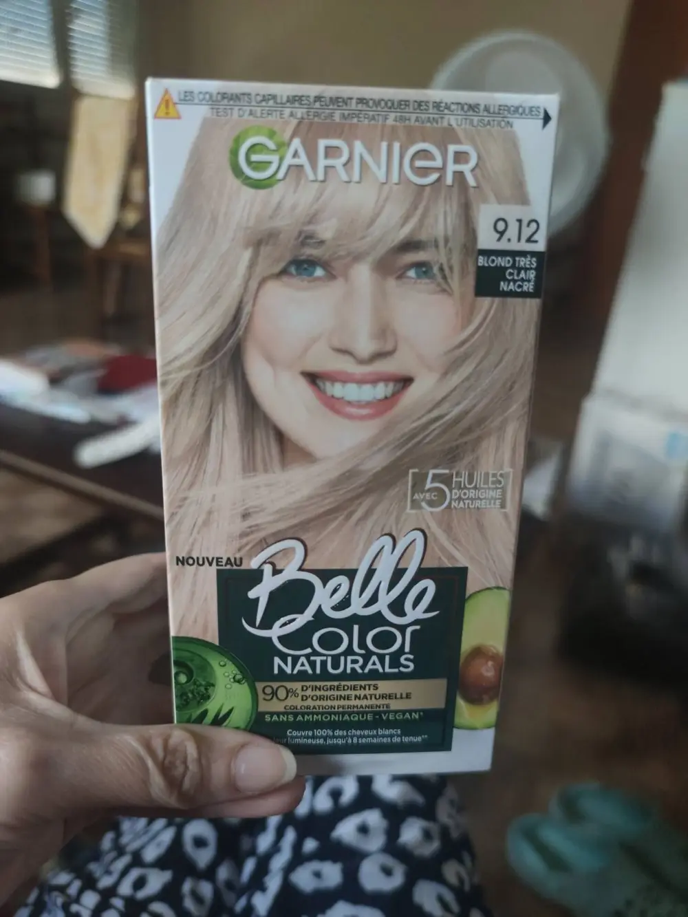 GARNIER - Belle color naturals 9.12 blond très clair nacré