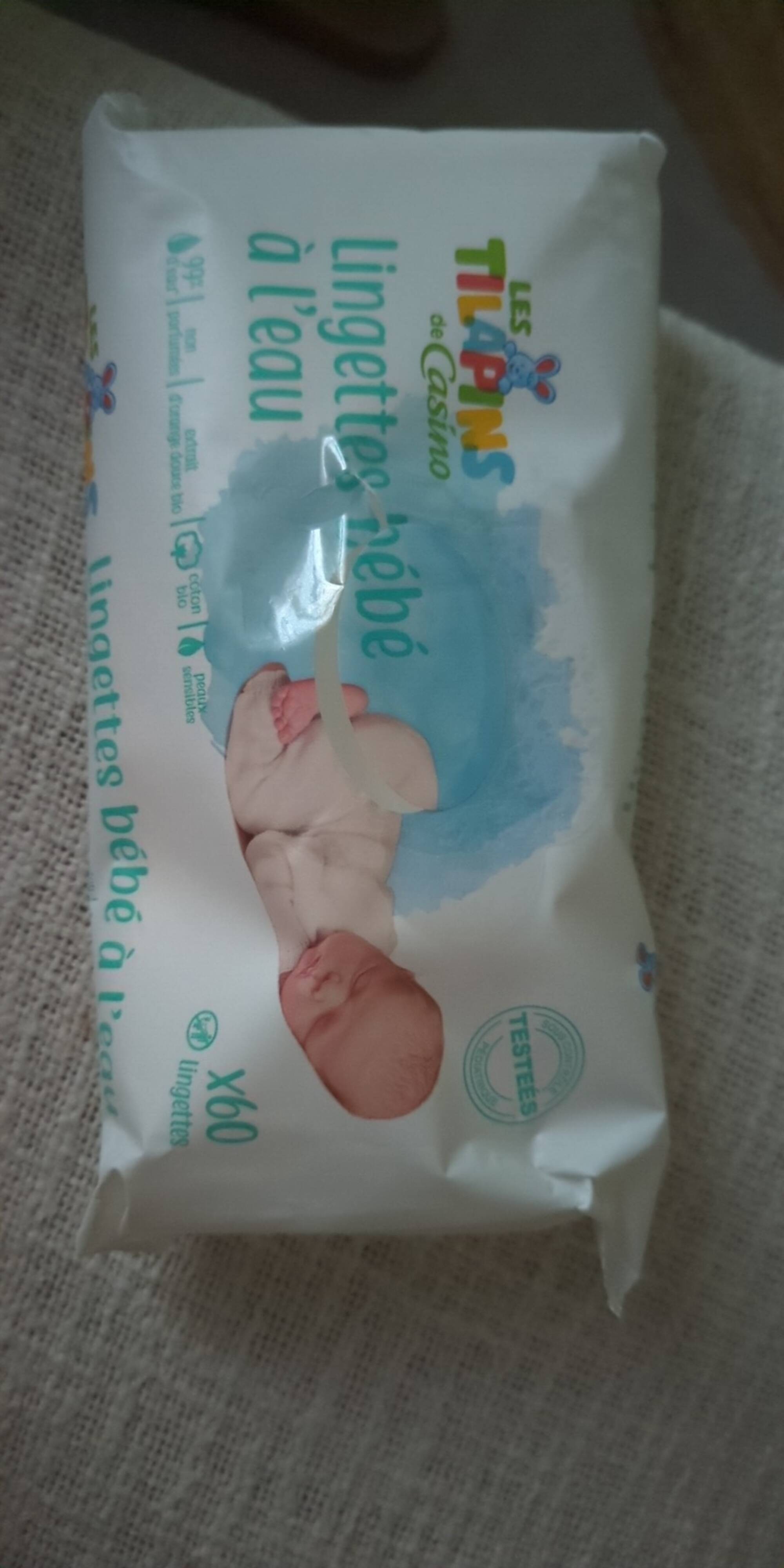 LES TILAPINS DE CASINO - Lingettes bébé à l'eau