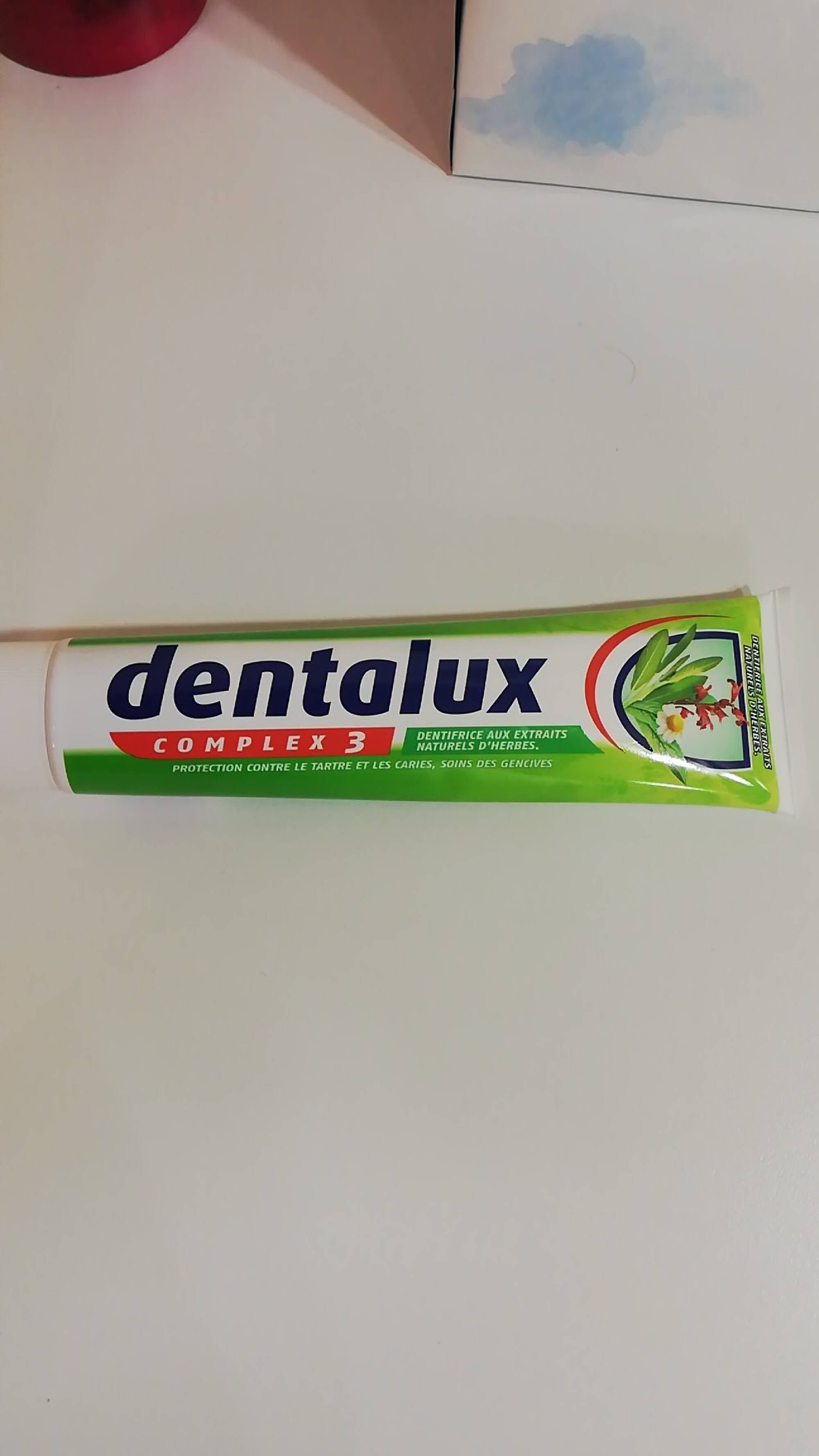 DENTALUX - Dentifrices aux extraits naturels d'herbes
