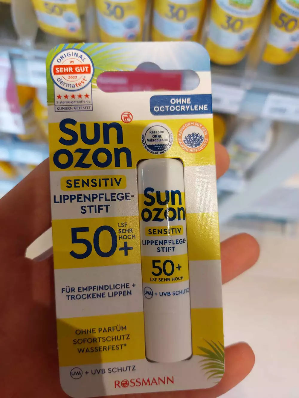 SUN OZON - Sensitiv - Lippenpflege-stift LSF 50