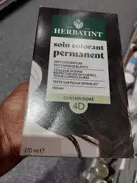 HERBATINT - Soin colorant permanent châtain doré 4D