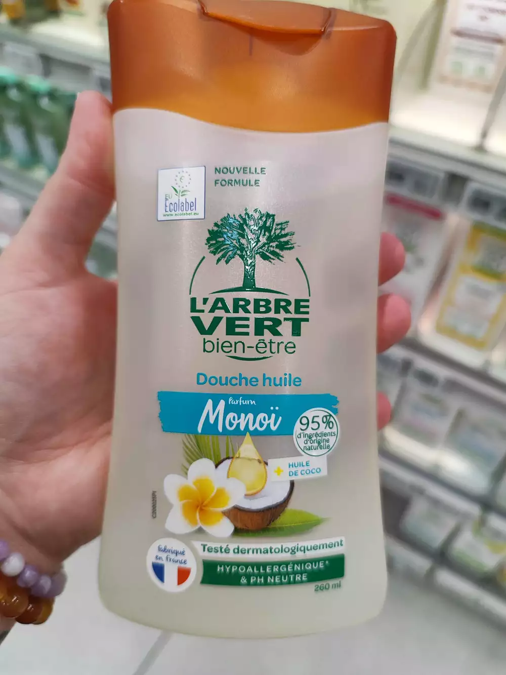 L'ARBRE VERT - Douche huile monoï 