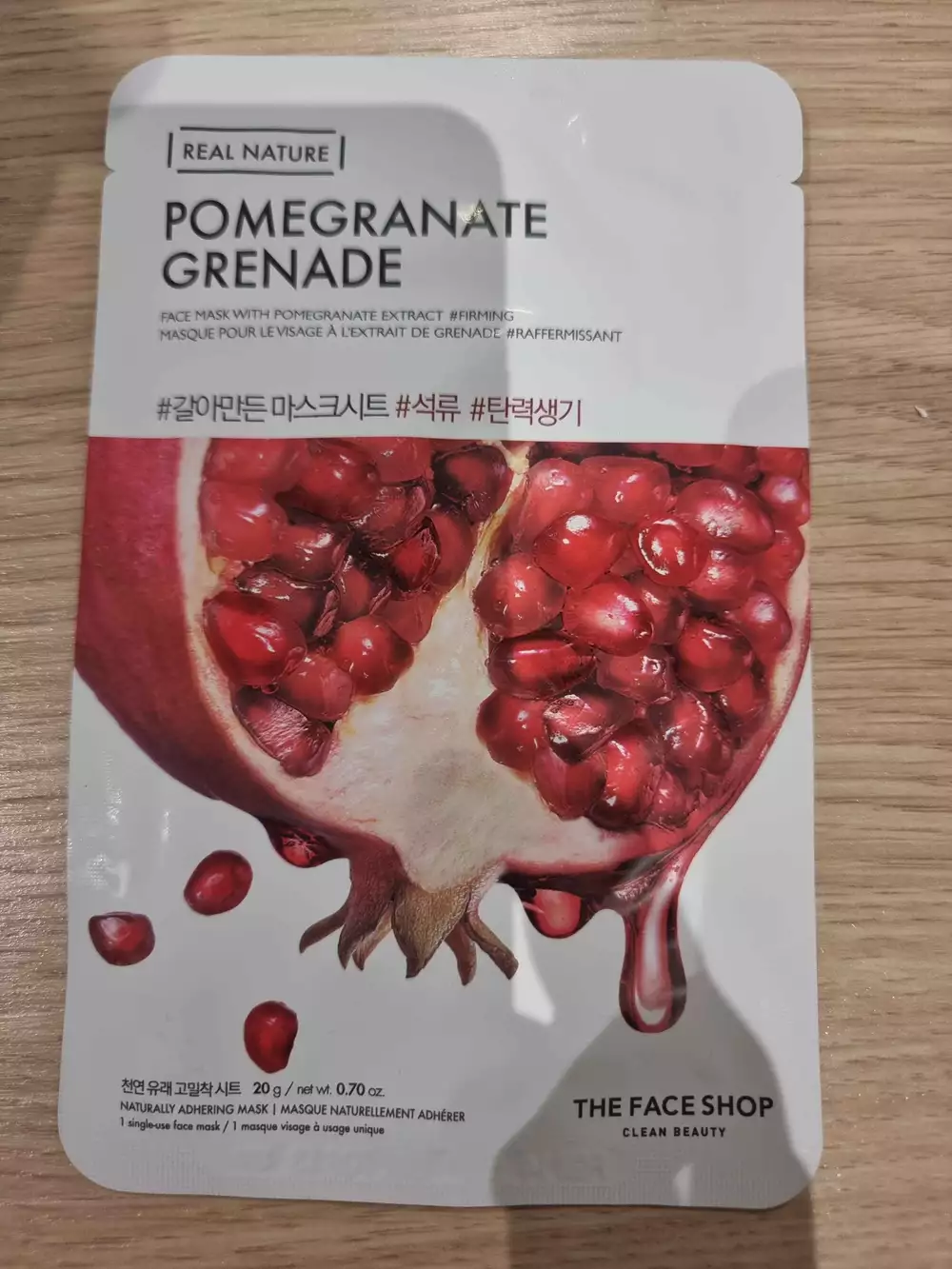 THE FACE SHOP - Real nature - Masque pour le visage à l'extrait de grenade