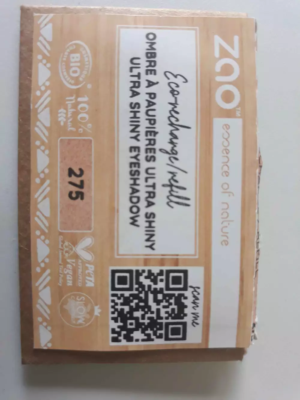 ZAO - Ecorecharge - Ombre à paupières ultra shiny n°275