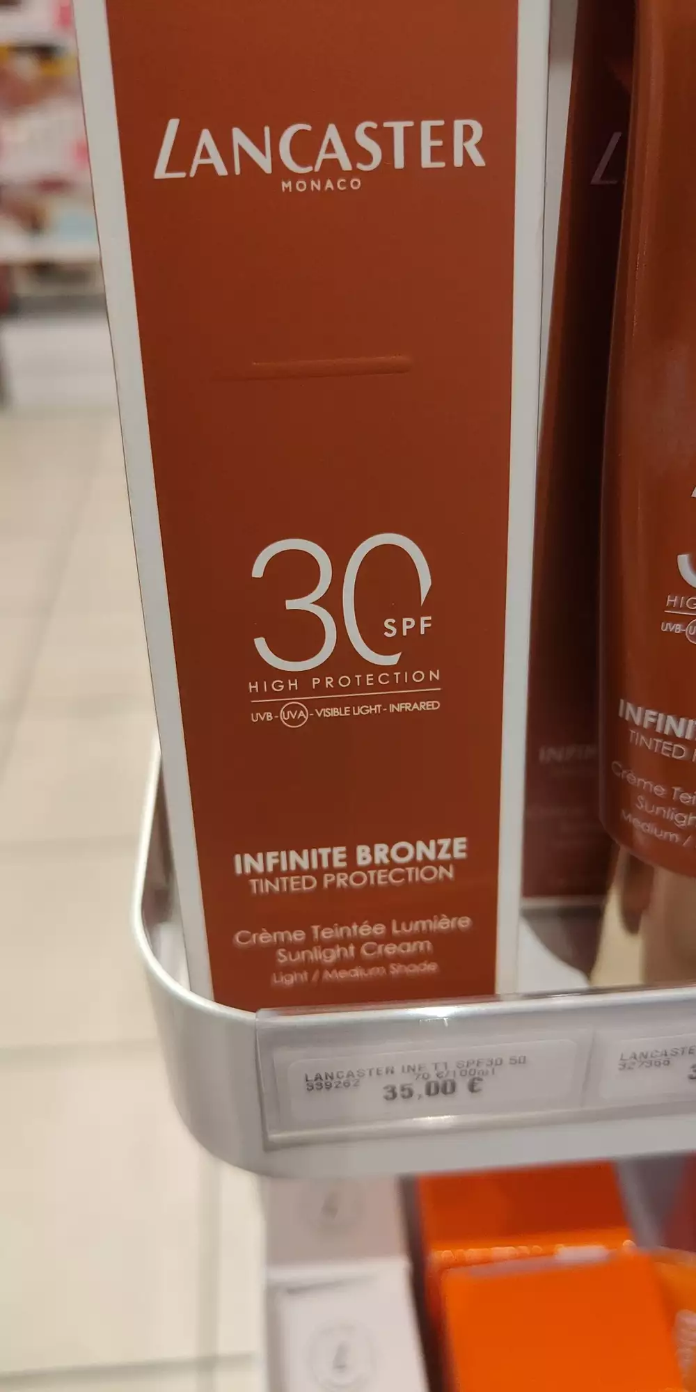 LANCASTER - Infinite bronze - Crème teintée lumière spf 30