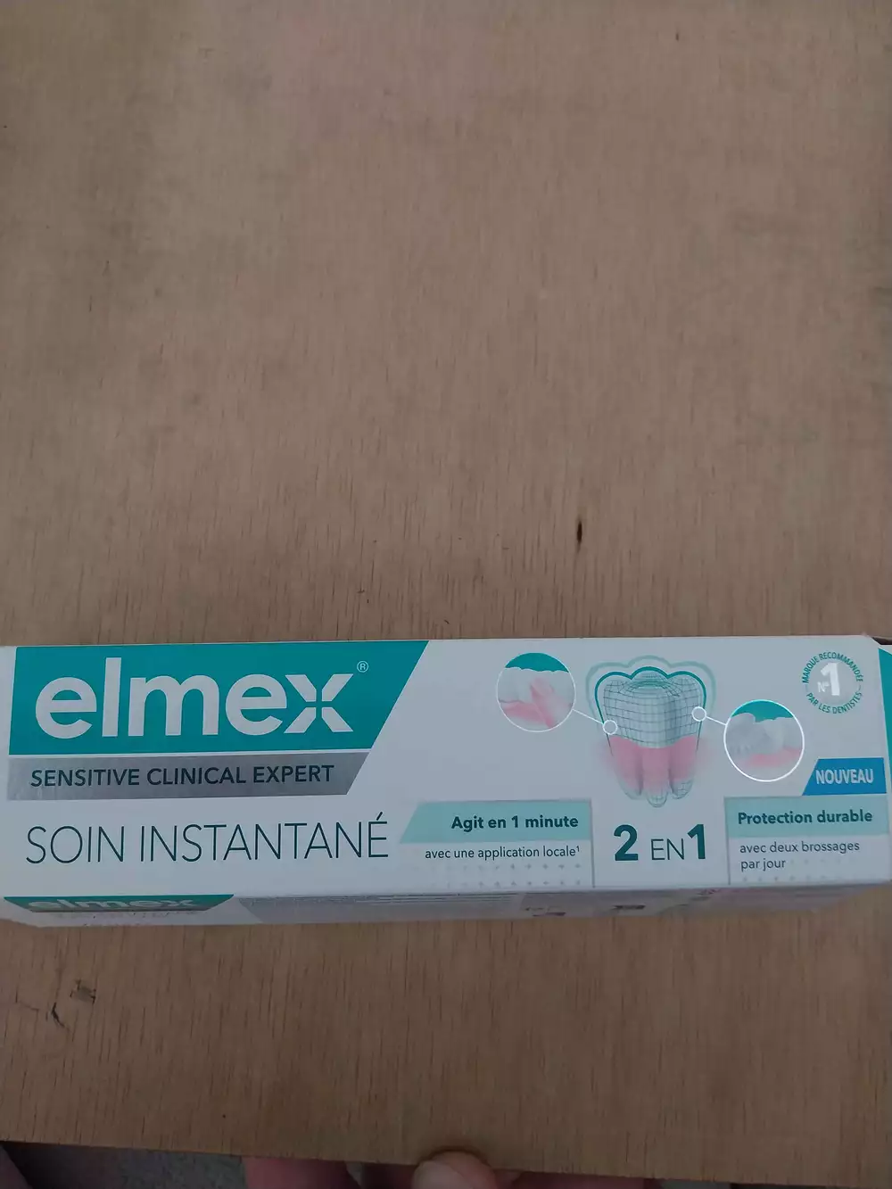 ELMEX - Soin instantané - Dentifrice sensitive 2 en 1