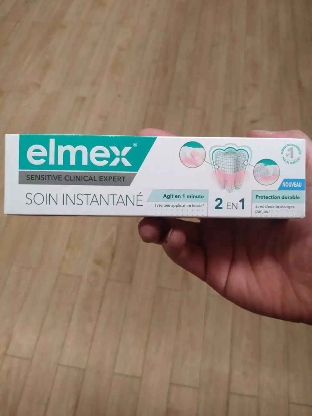 ELMEX - Soin instantané 2 en1 - Dentifrice