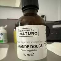 LE CHOIX DU NATURO - Amande douce - Huile végétale vierge bio