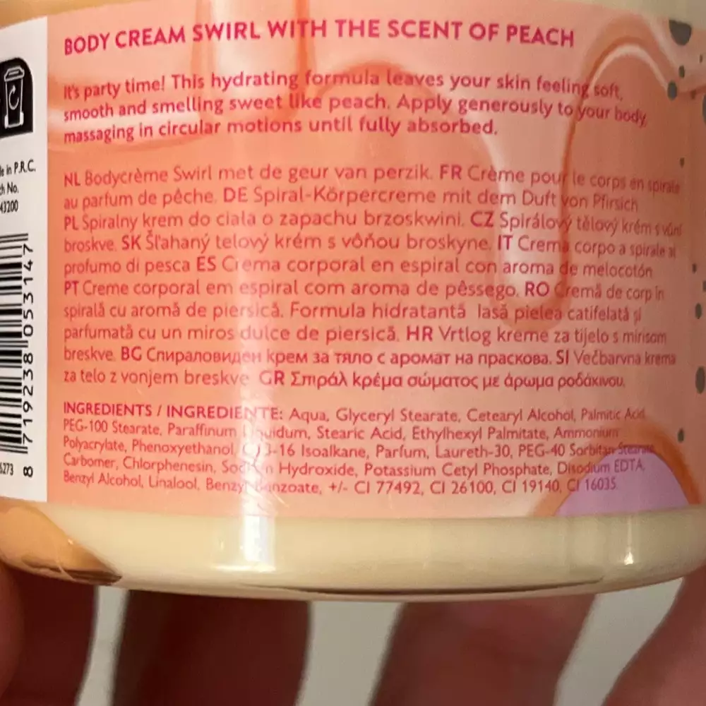 THE BEAUTY DEPT - Body cream swirl