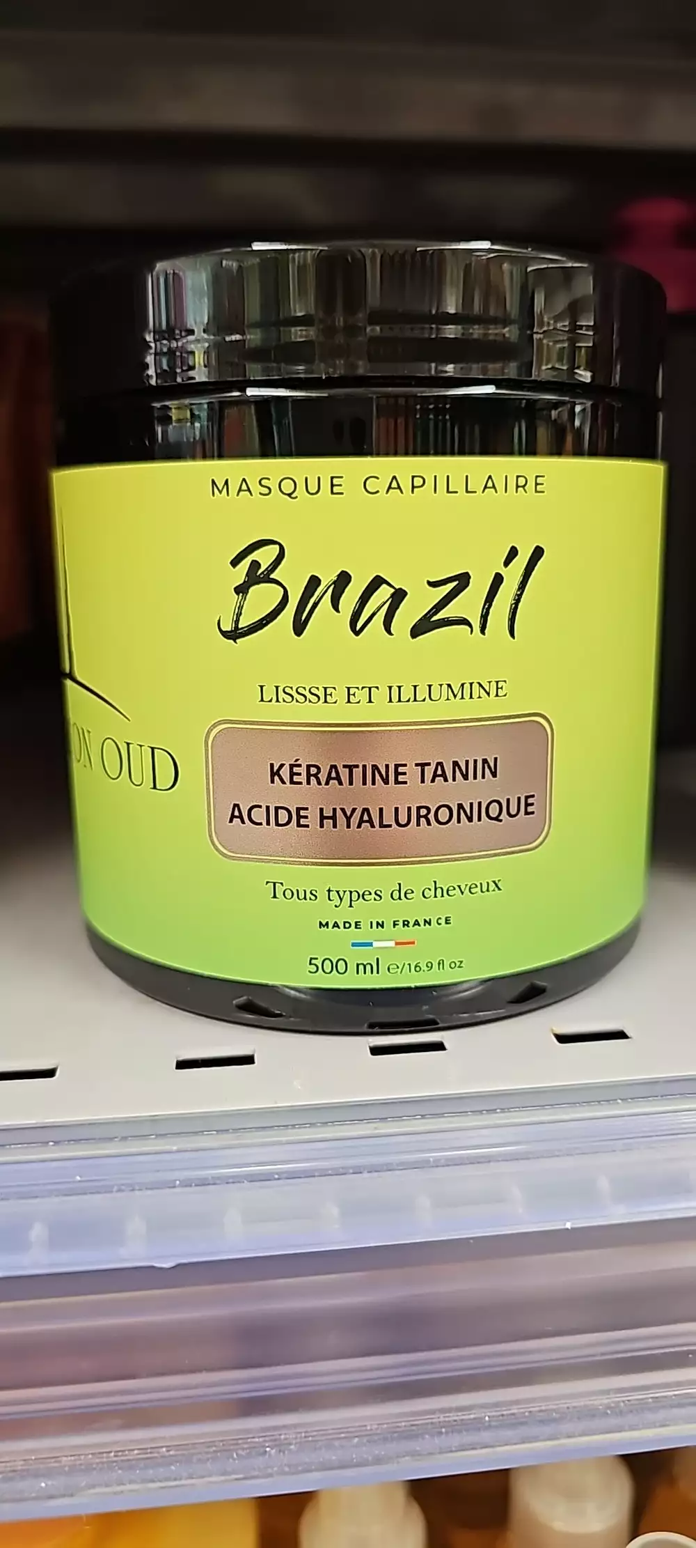 MAISON OUD - Kératine tanin acide hyaluronate - Masque capillaire brazil