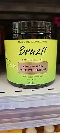 MAISON OUD - Kératine tanin acide hyaluronate - Masque capillaire brazil