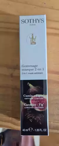SOTHYS - Gommage masque 2 en 1 cumin figue