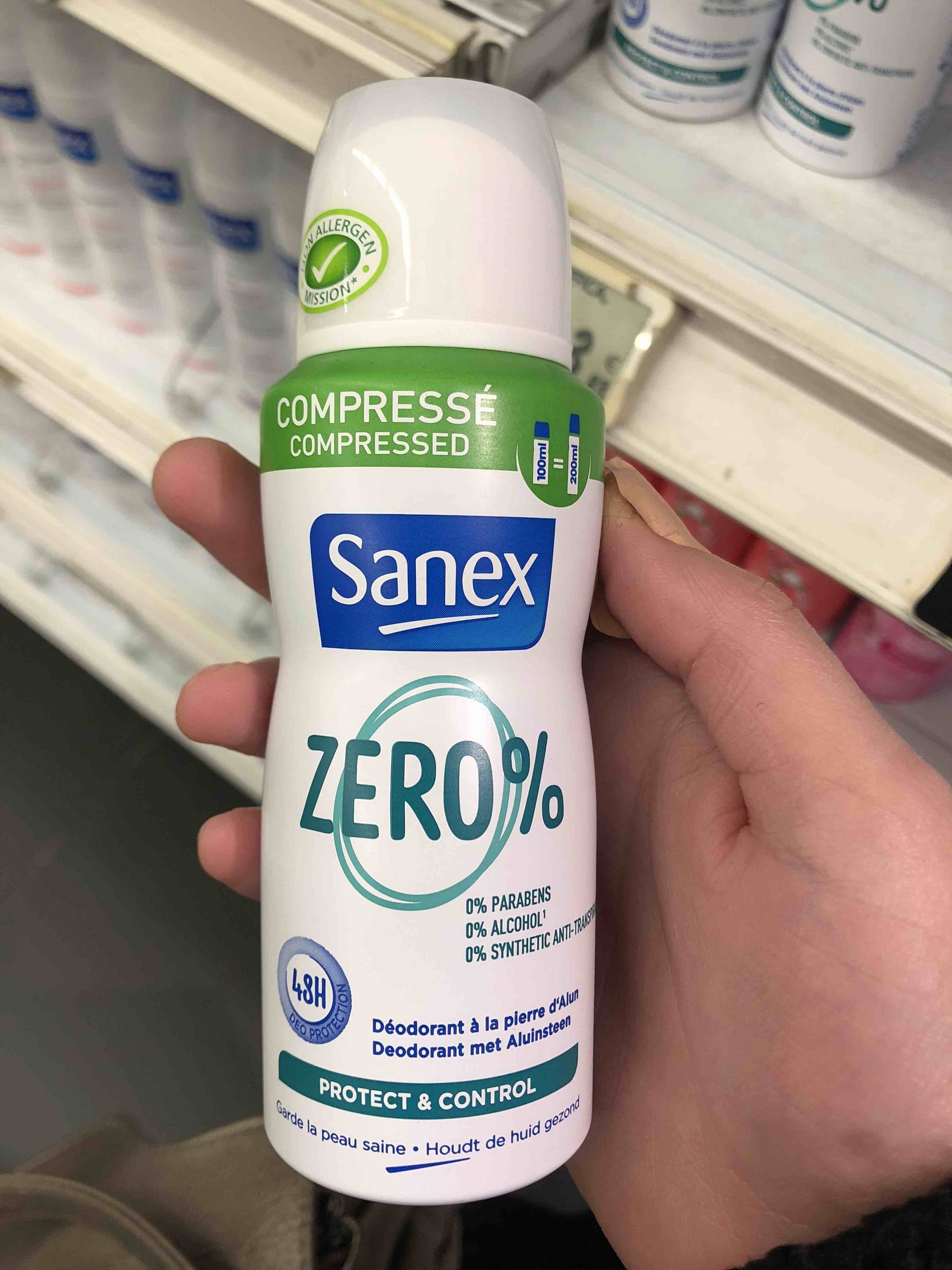 SANEX - Zero% Déodorant compressé à la pierre d'alun