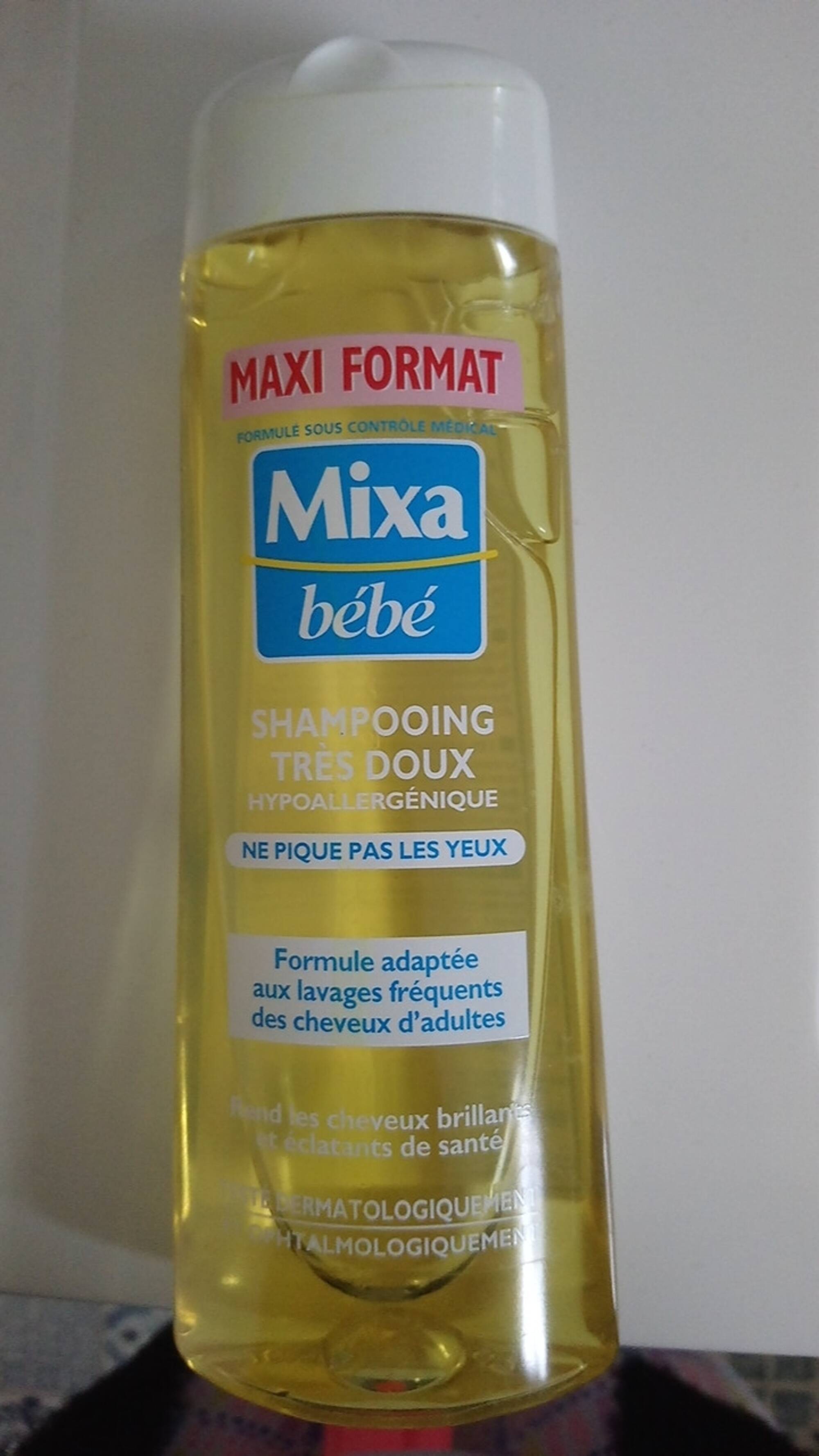 Mixa Bébé Shampooing Très Doux Ne Pique Pas Les Yeux Format Familial 400ml  