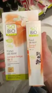 SO'BIO ÉTIC - Fond de teint longue tenue spf 15 - 03 beige doré