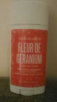 SCHMIDT'S - Fleur de géranium - Déodorant naturel