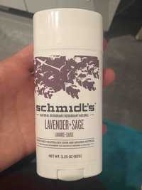 SCHMIDT'S - Déodorant naturel lavande + sauge