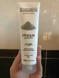 EVOLUDERM - Masque purifiant argile - Soin du visage