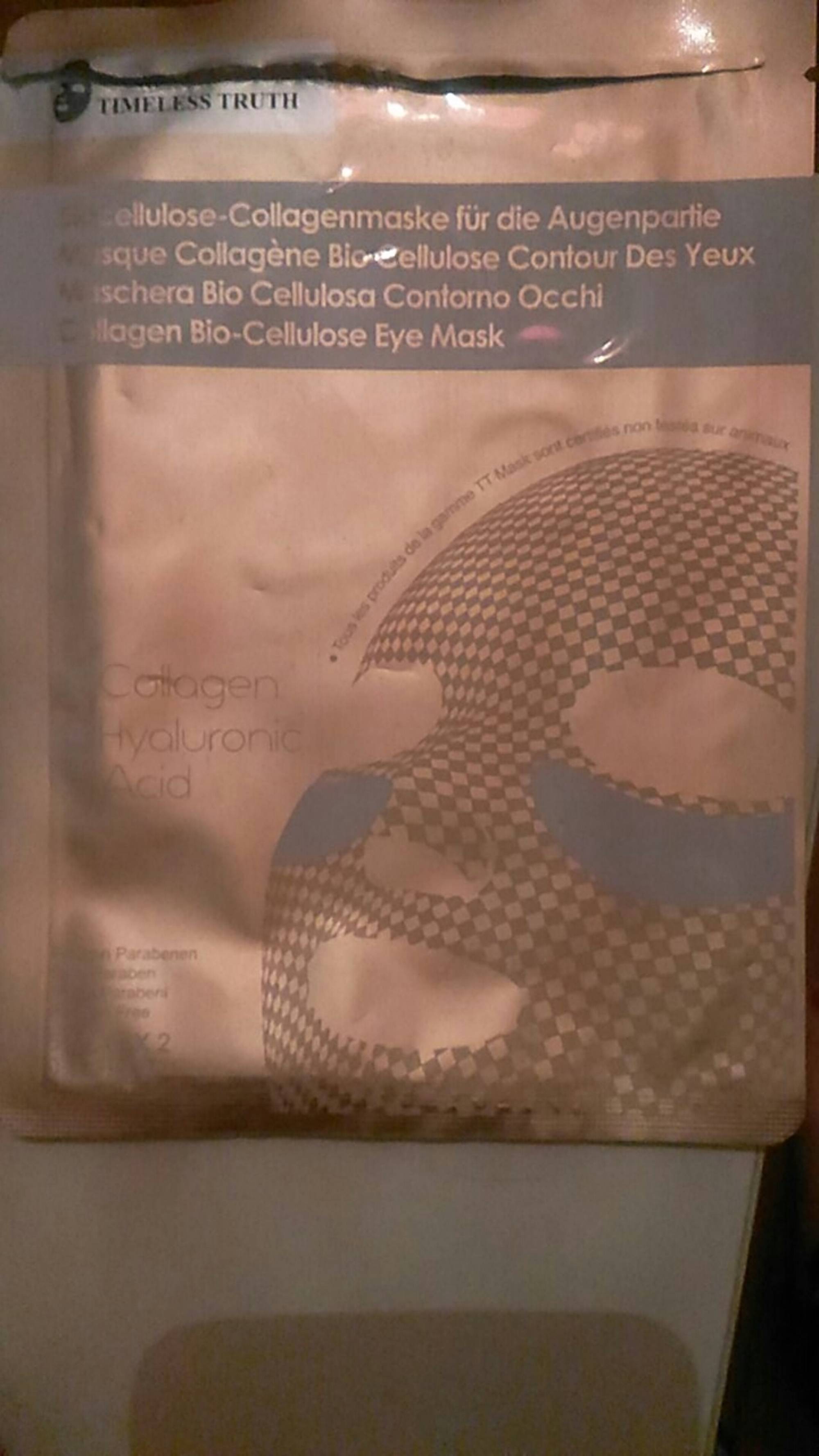 TIMELESS TRUTH - Masque collagène bio cellulose contour des yeux