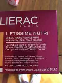 LIÉRAC - Liftissime nutri - Crème riche regalbante