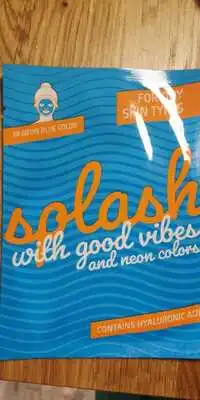 SPLASH - With good vibes and neon colors - Masque visage