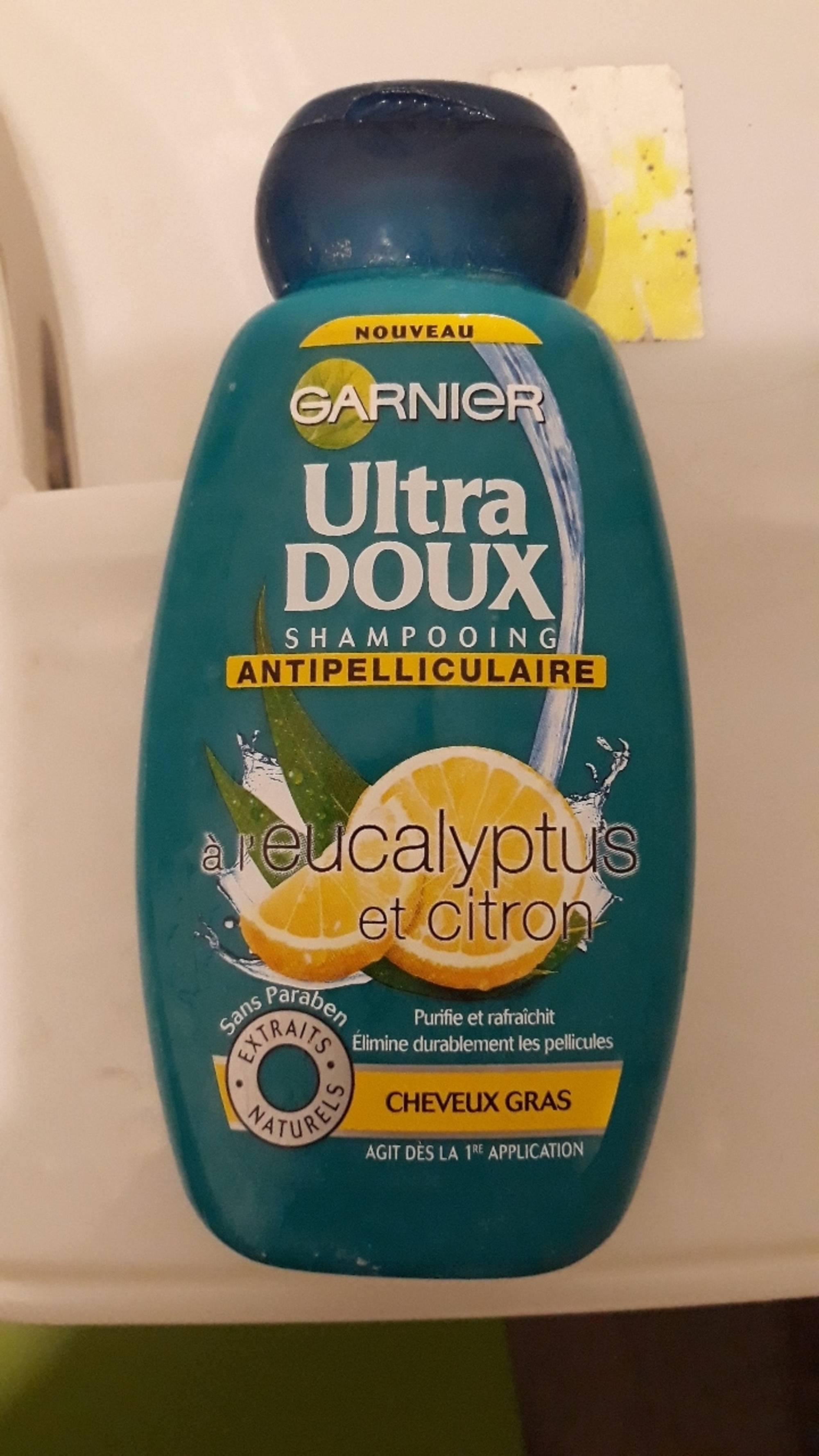 GARNIER - Ultra doux - Shampooing antipelliculaire eucalyptus et citron
