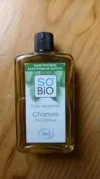 LÉA NATURE - So'bio - Huile apaisante chanvre biologique