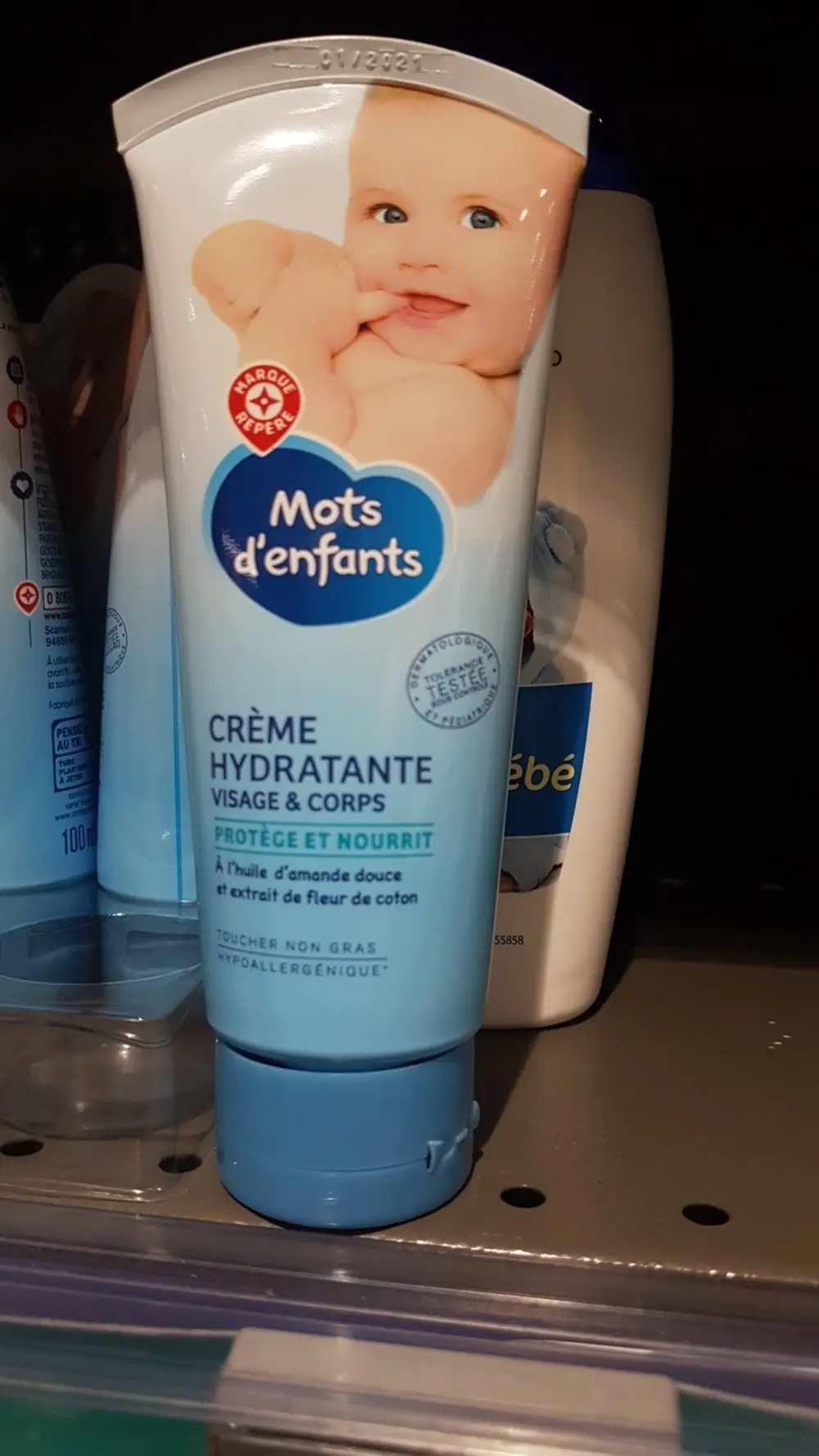 MARQUE REPÈRE - Mots d'enfants - Crème hydratante visage et corps