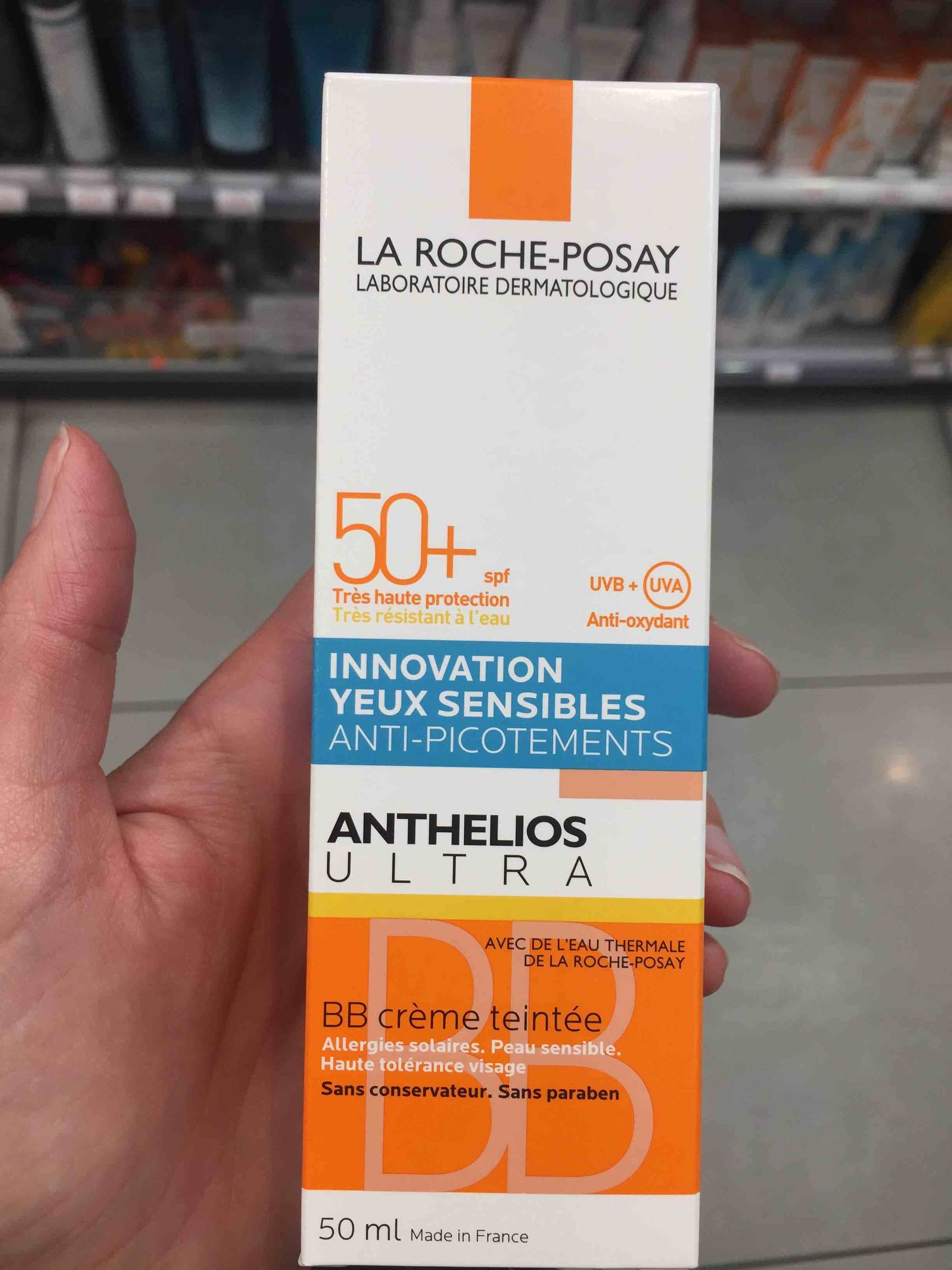 LA ROCHE-POSAY - Anthelios ultra - Innovation yeux sensibles - Anti-picotements - 50+ SPF - BB crème teintée