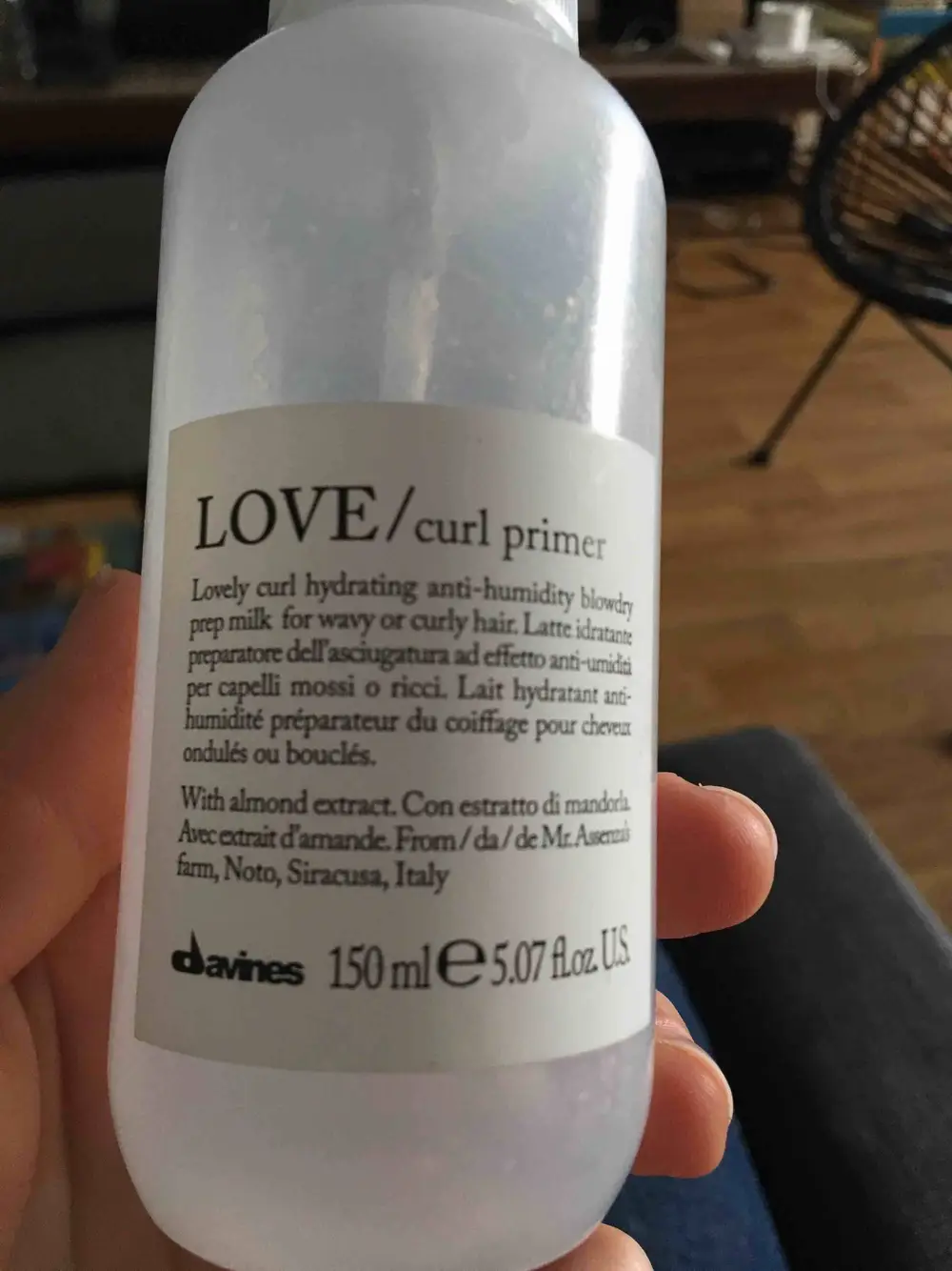 DAVINES - Love / Curl  primer - Lait hydratant