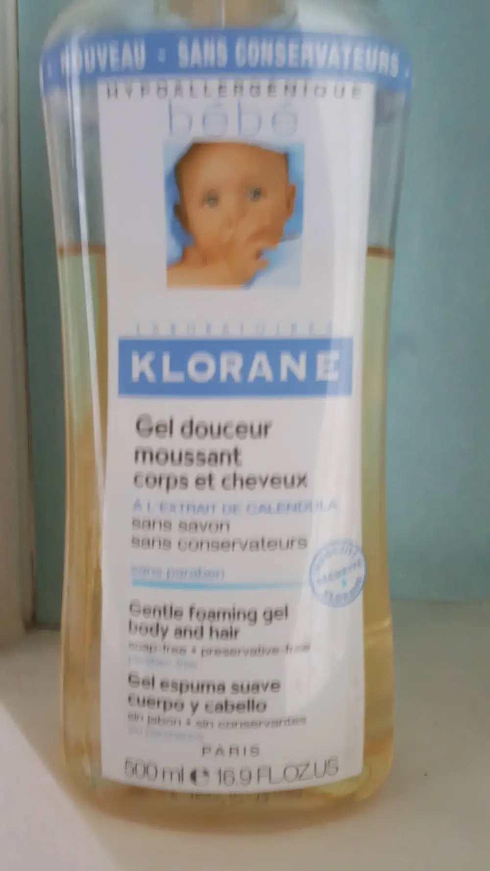 KLORANE - Gel douceur moussant corps et cheveux