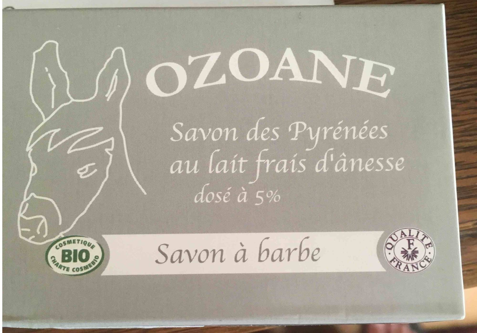 OZOANE - Savon à barbe au lait frais d'ânesse bio