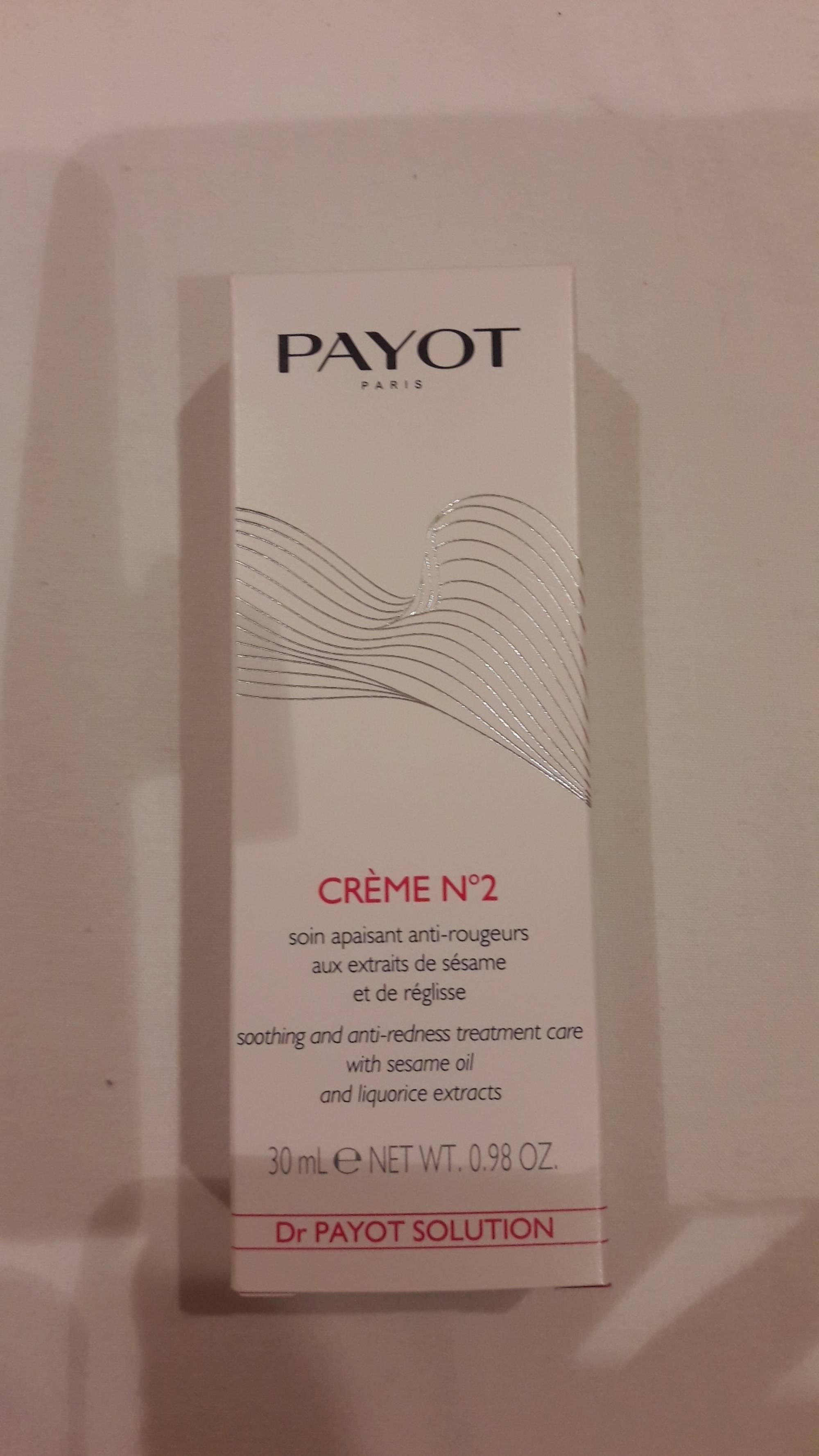 PAYOT - Crème N° 2 - Soin apaisant anti-rougeurs