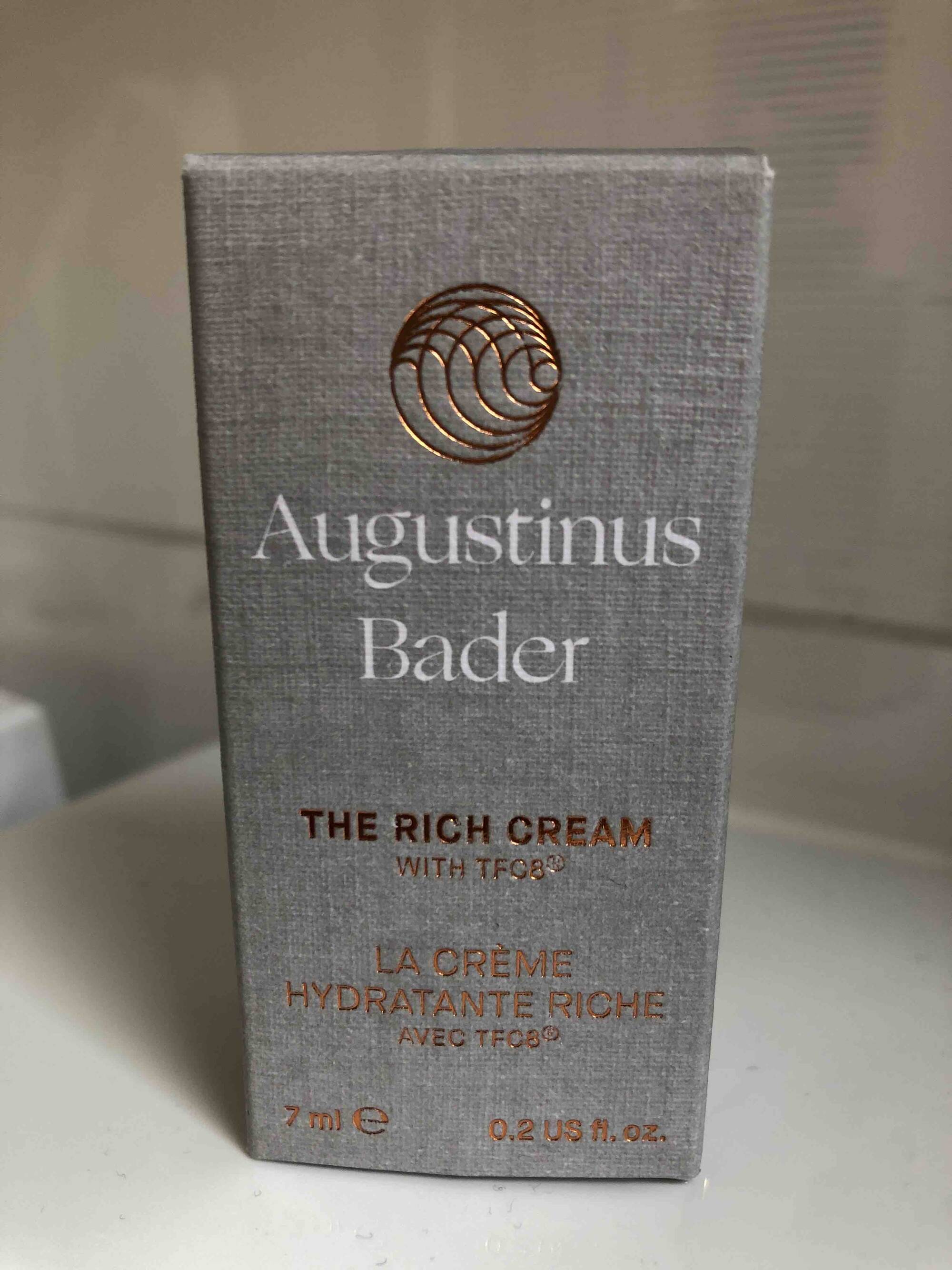 AUGUSTINUS BADER - La crème hydratante riche avec TF08