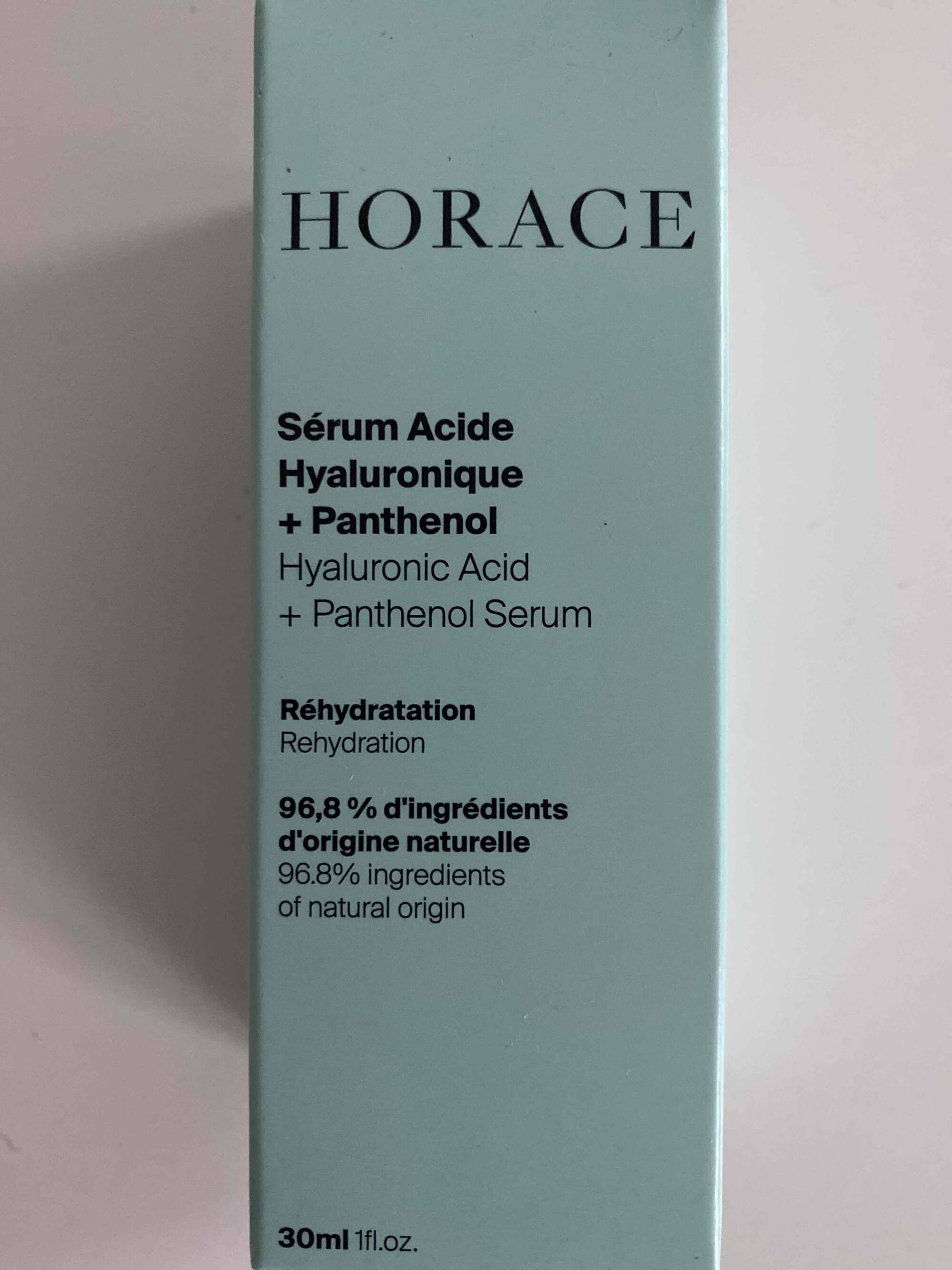 HORACE - Sérum acide Hyaluronique + Panthenol