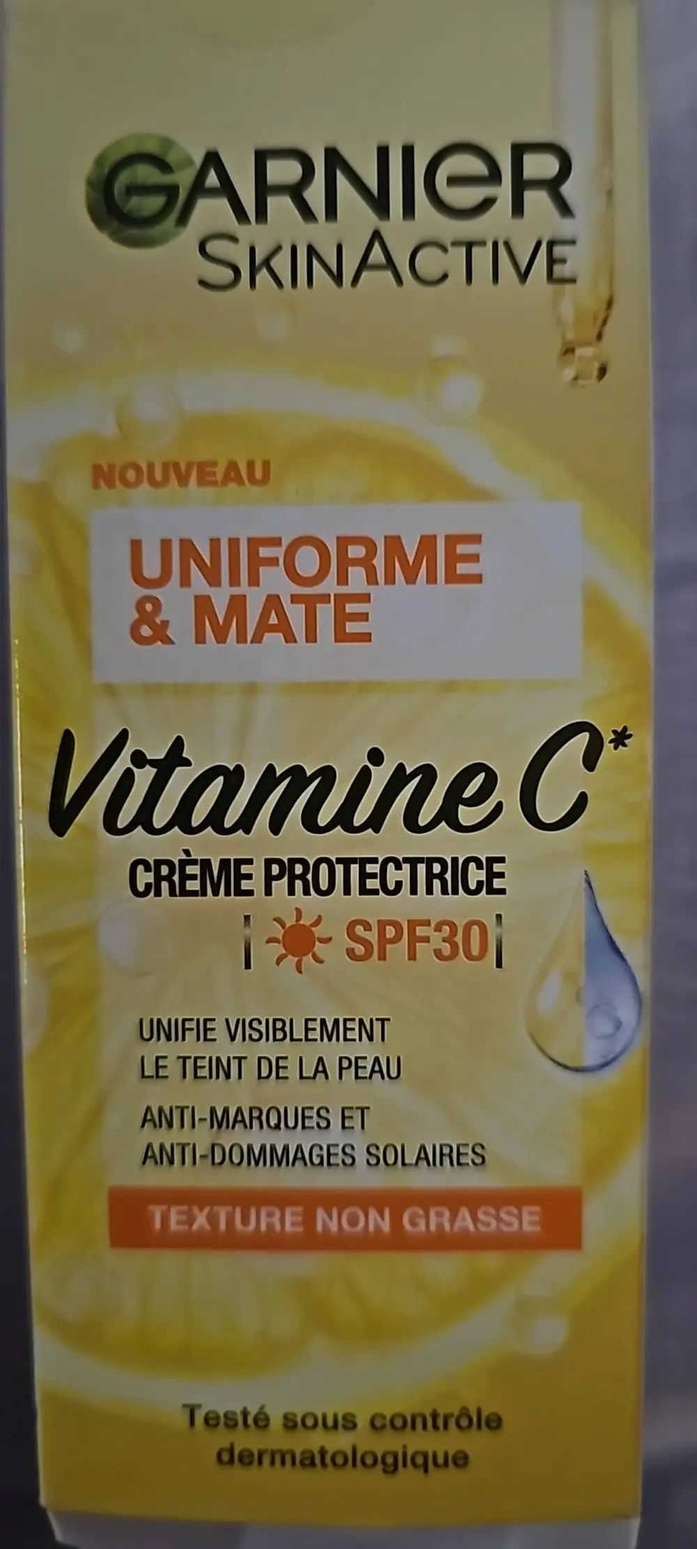 GARNIER - SkinActive - Crème protectrice spf30 vitamine C