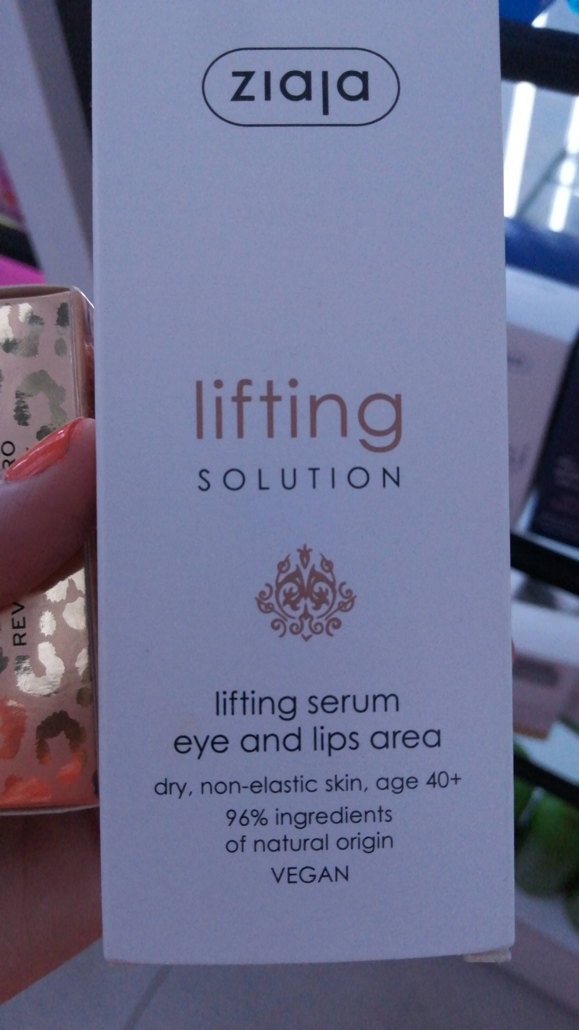 ZIAJA - Lifting serum eye ans lips area - Lifting Solution