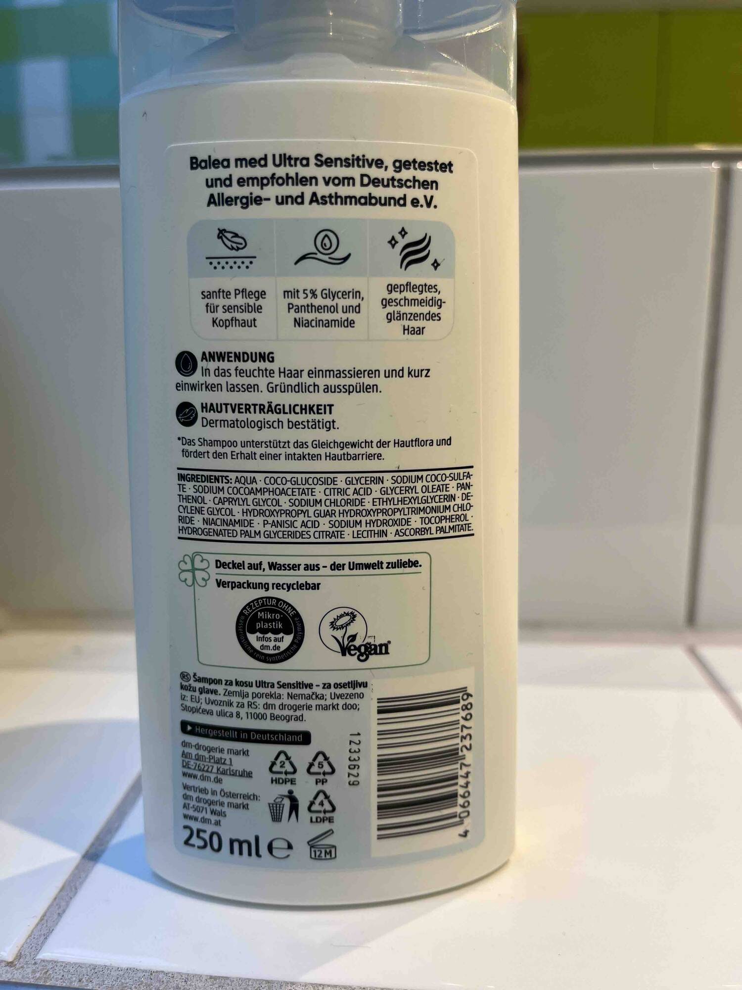 BALEA MED - ultra sensitive- shampooing