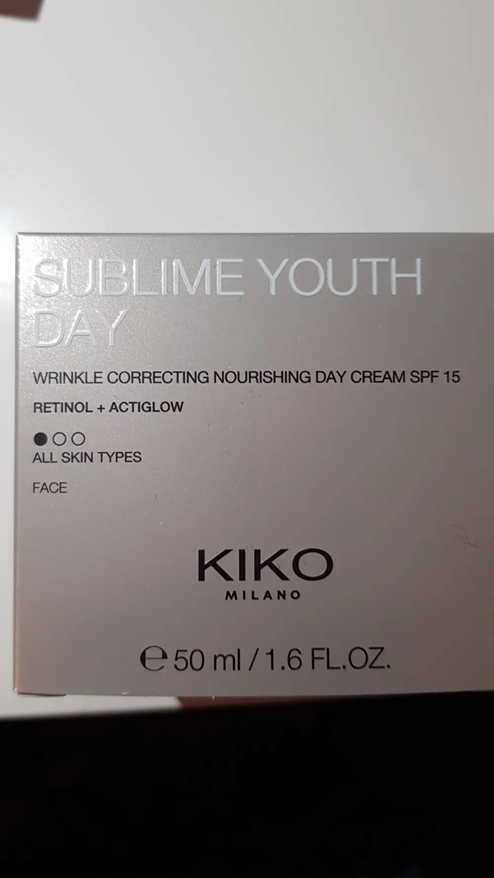 KIKO - Sublime youth -Wrinkle correcting nourishing day cream