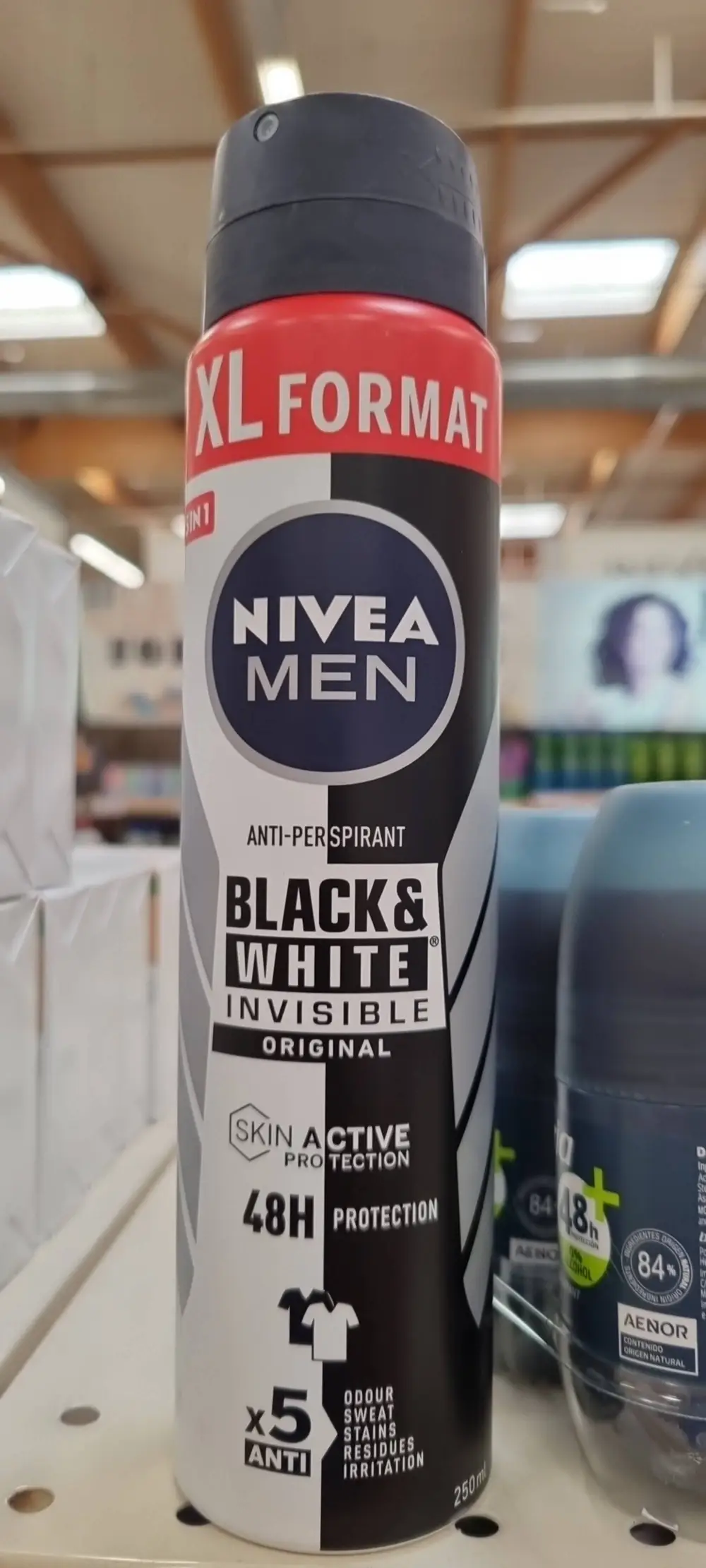 NIVEA - Men black & white invisible - Anti-perspirant 48h