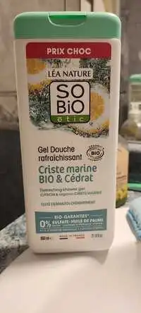 SO'BIO ÉTIC - Gel douche rafraîchissant criste marine bio & cédrat