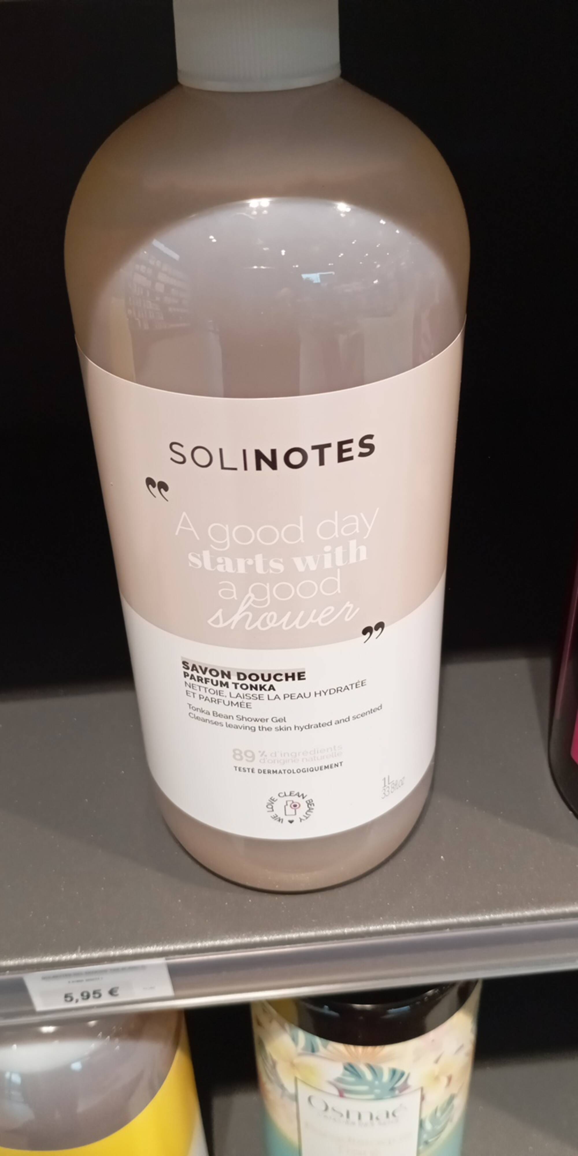 SOLINOTES - Savon douche parfum tonka