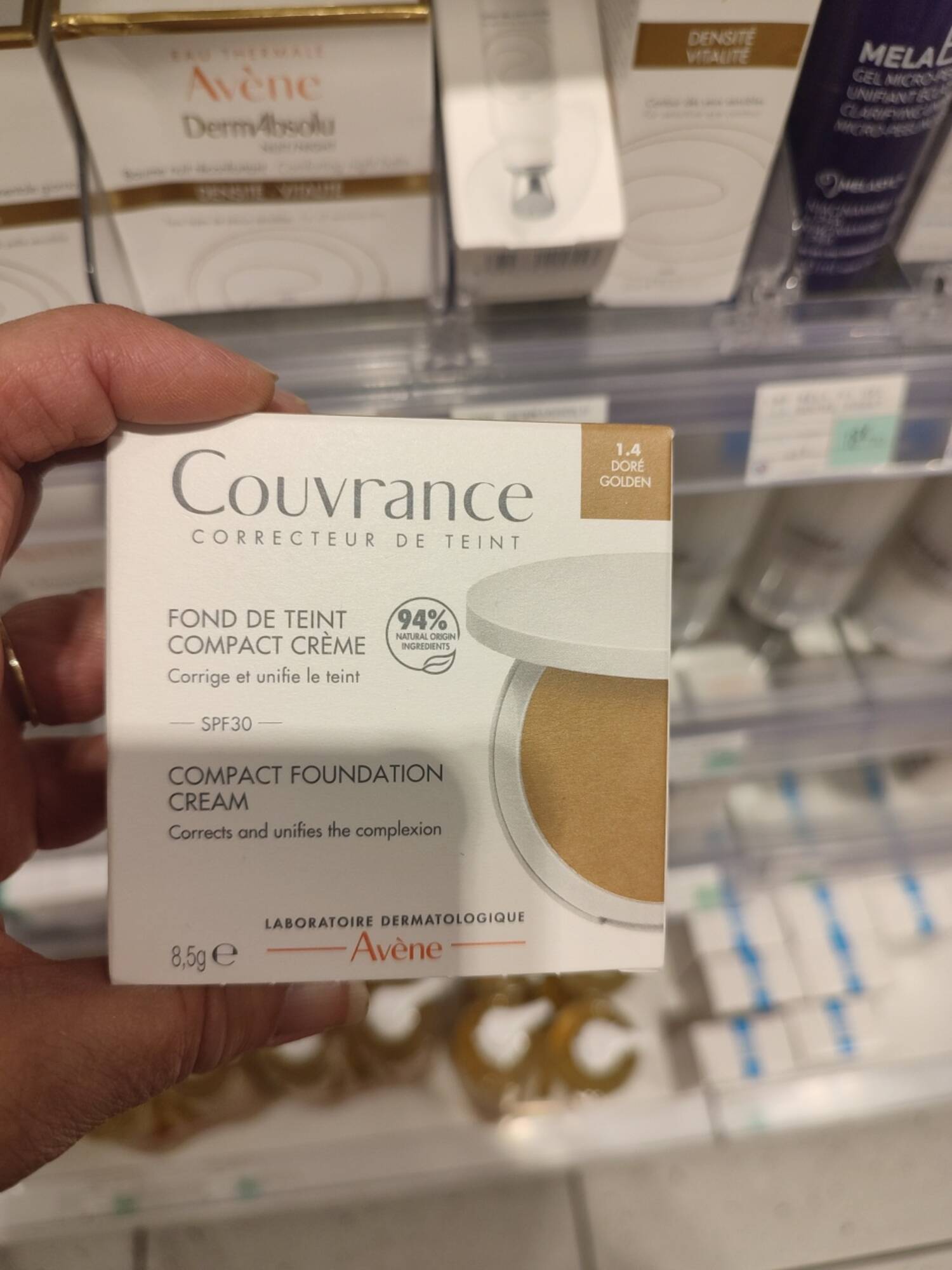 AVÈNE - Couvrance - Fond de teint compact crème SPF 30