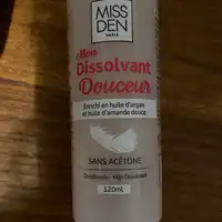 MISS DEN - Dissolvant douceur sans acétone