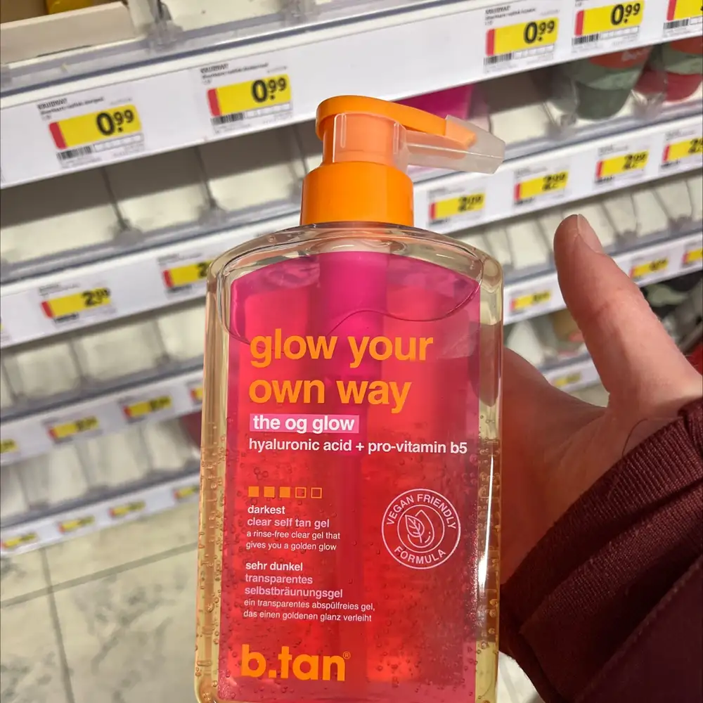 B.TAN - Glow your own way - Clear self tan gel