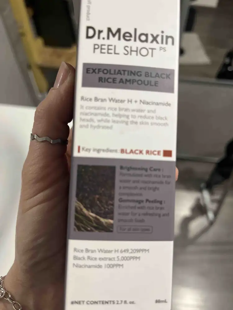 DR. MELAXIN - Exfoliating black rice ampoule