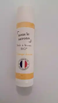 NOUS LE SAVONS - Stick à lèvres bio orange douce 