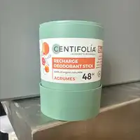 CENTIFOLIA - Agrumes - Recharge déodorant stick 48h