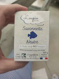 LOUPIO - Soins bébé - Savonette neutre à l'huile vierge bio